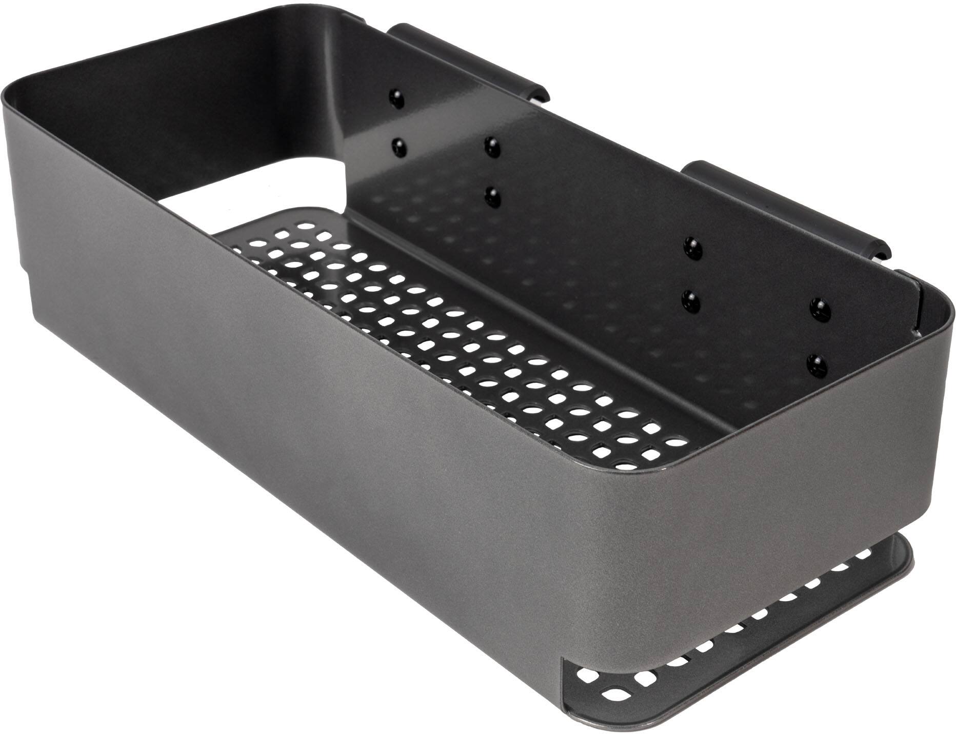 Left. Traeger Grills - P.A.L. Pop-And-Lock™ Storage Bin - Gray.