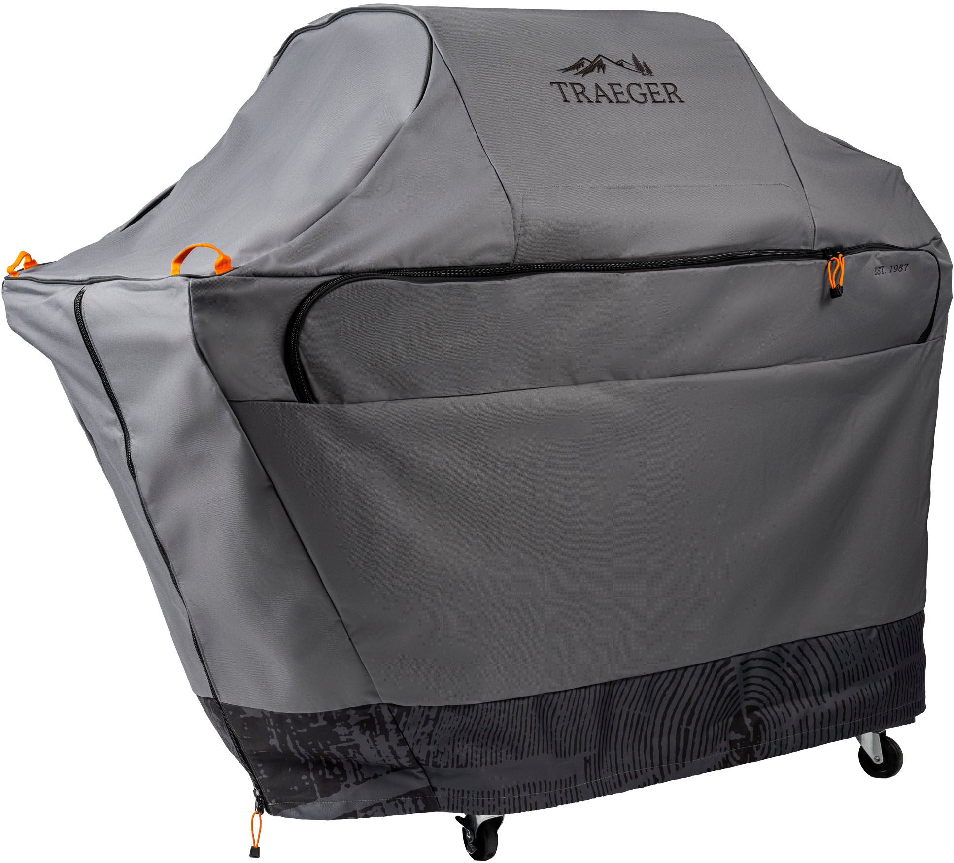 Angle View: Traeger Grills - Full-Length Grill Cover for Ironwood 885 - Black