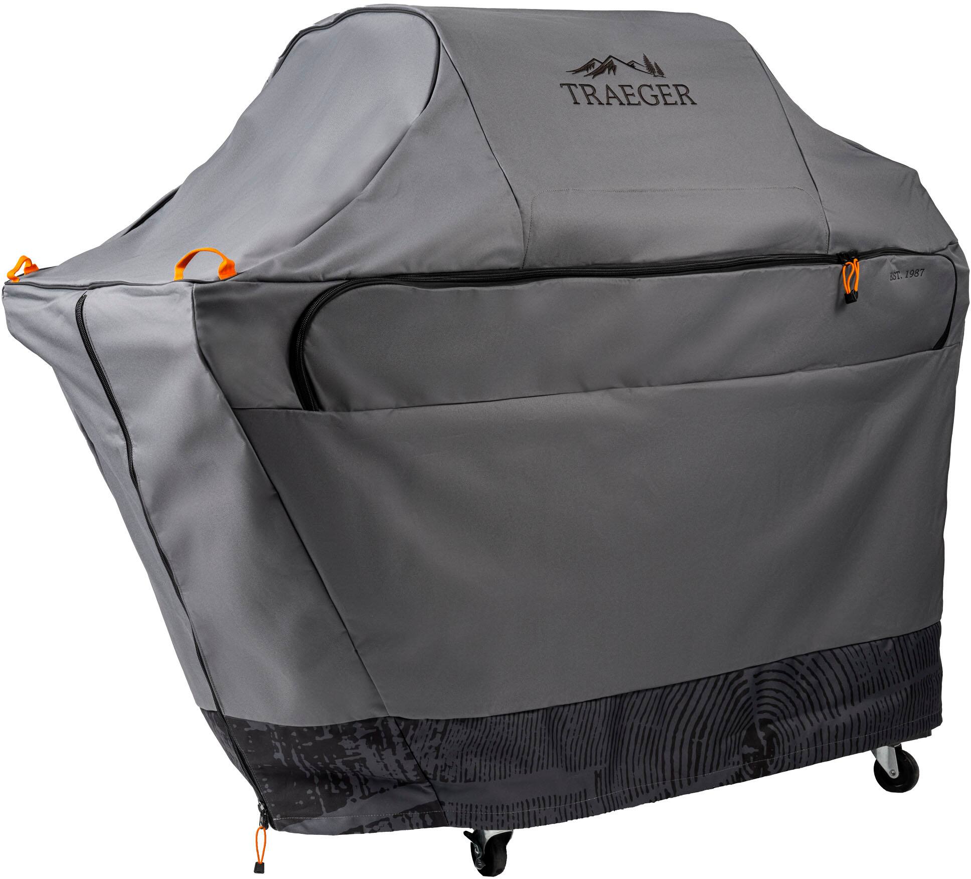 Left. Traeger Grills - Traeger Timberline Full-Length Grill Cover - Black.