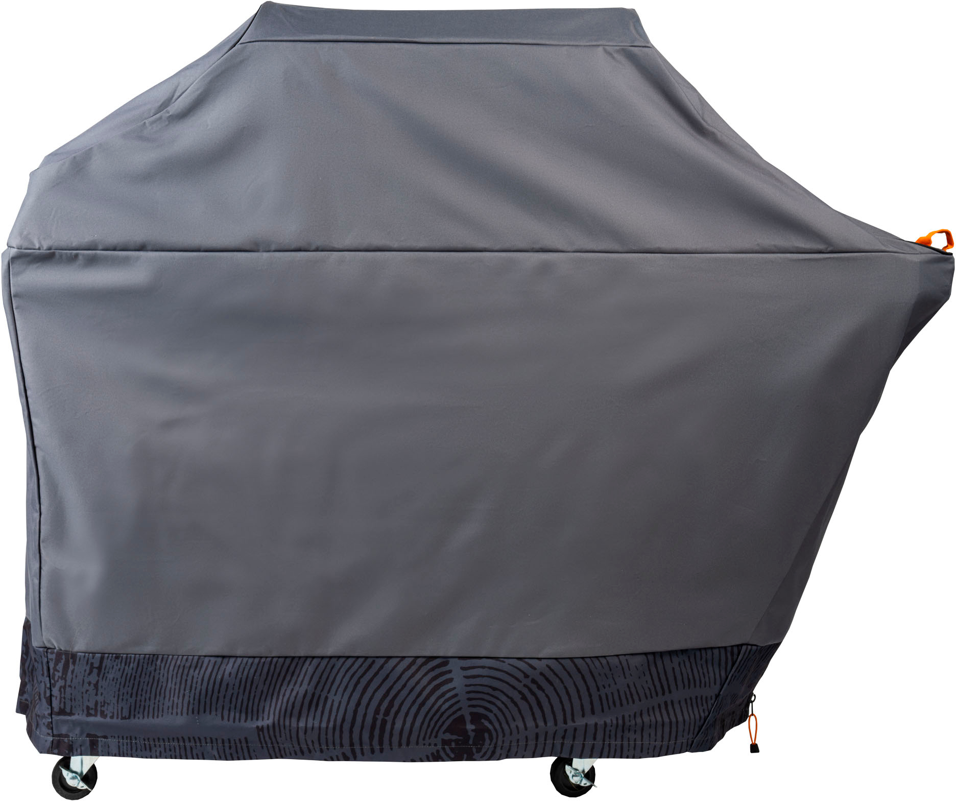 Left View: Traeger Grills - Full-Length Grill Cover for Ironwood 885 - Black