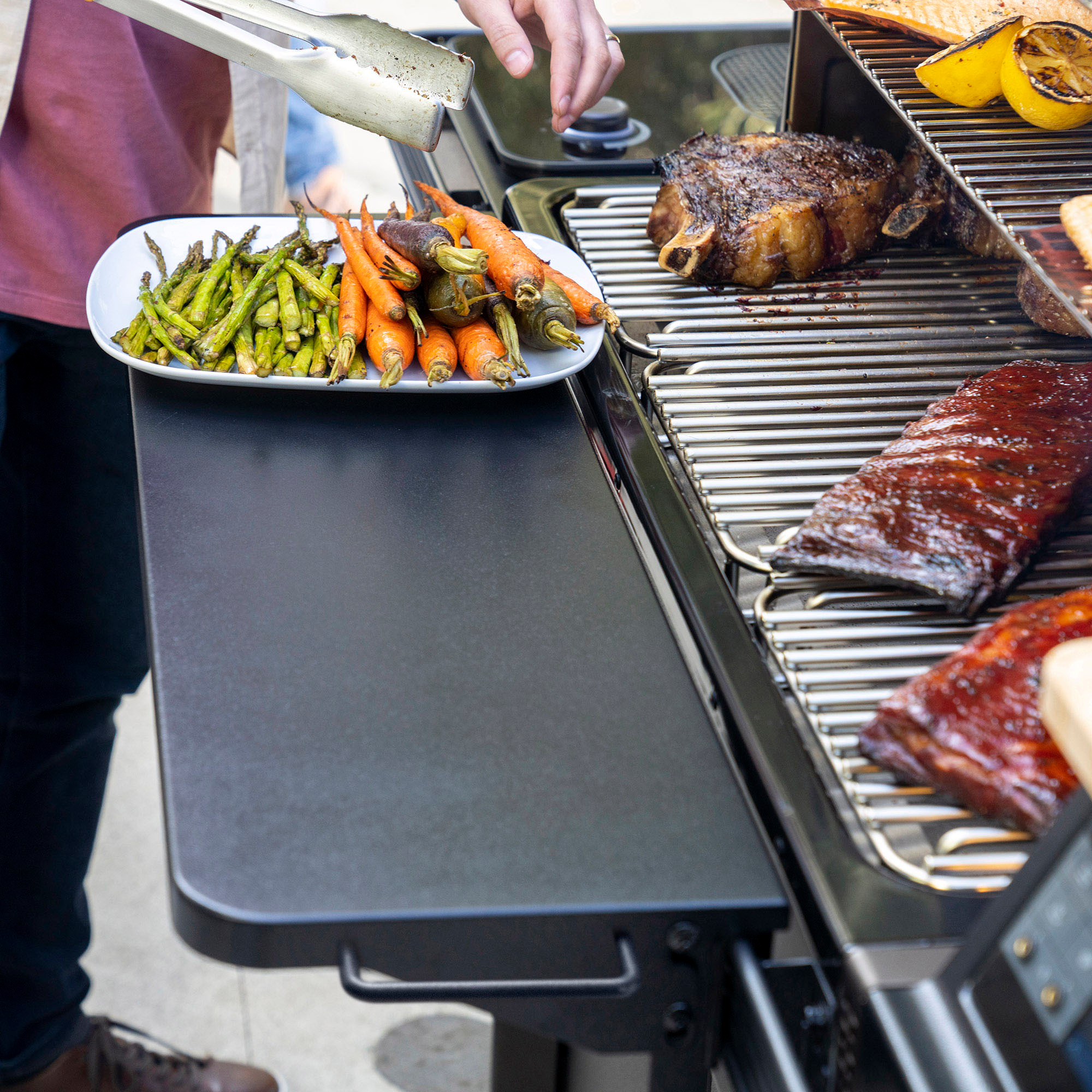 Zoom in on Alt View Zoom 2. Traeger Grills - P.A.L. Pop-And-Lock™ Front Shelf XL.