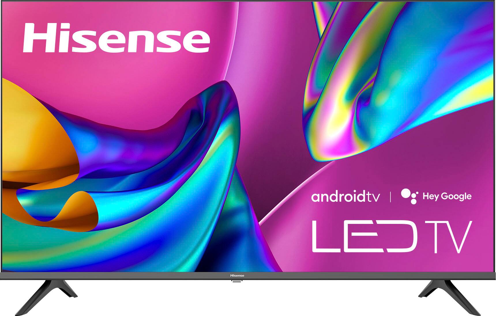 Front. Hisense - 43" Class A4 Series LED Full HD 1080P Smart Android TV - Black.