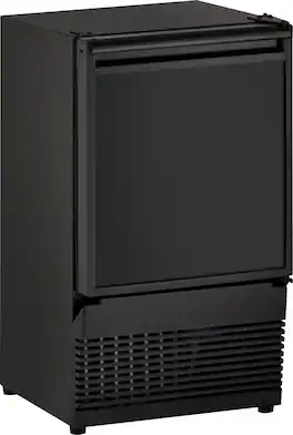 U-Line - 14"W. Freestanding/Built-In 23lb. Daily Production Crescent Ice Maker - Black