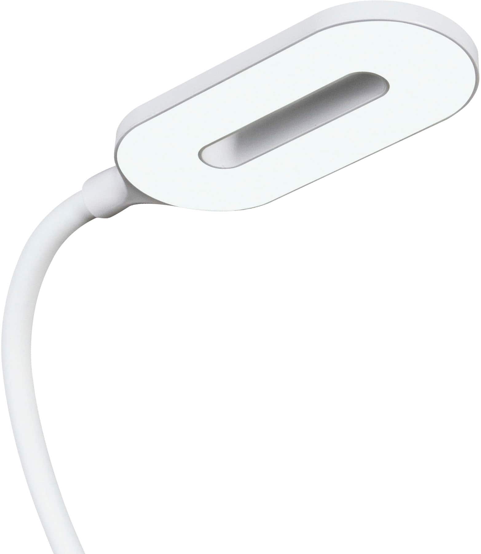 Angle. OttLite - Organizer LED Desk Lamp with Wireless Charging - White.
