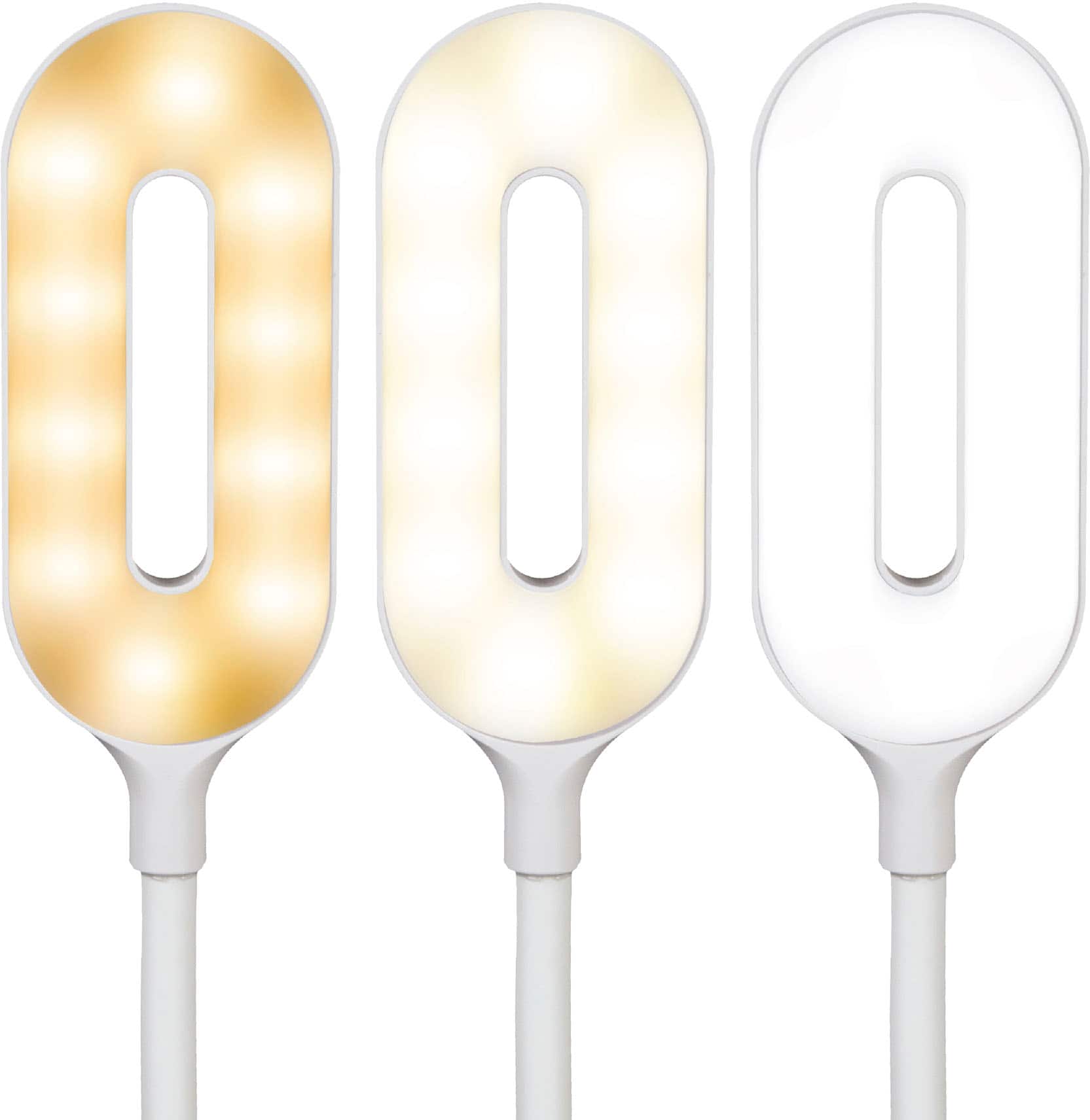 Alt View 13. OttLite - Organizer LED Desk Lamp with Wireless Charging - White.