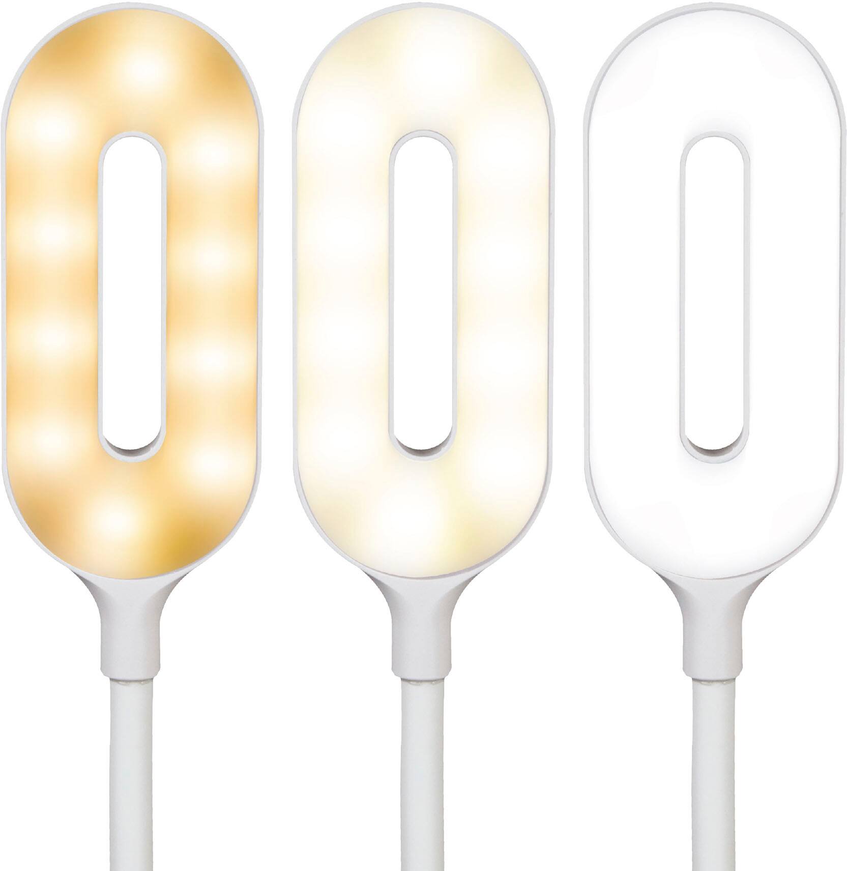 Alt View 13. OttLite - Organizer LED Desk Lamp with Wireless Charging - White.