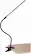 Front. OttLite - Clip-On Flexible LED Lamp - Black.