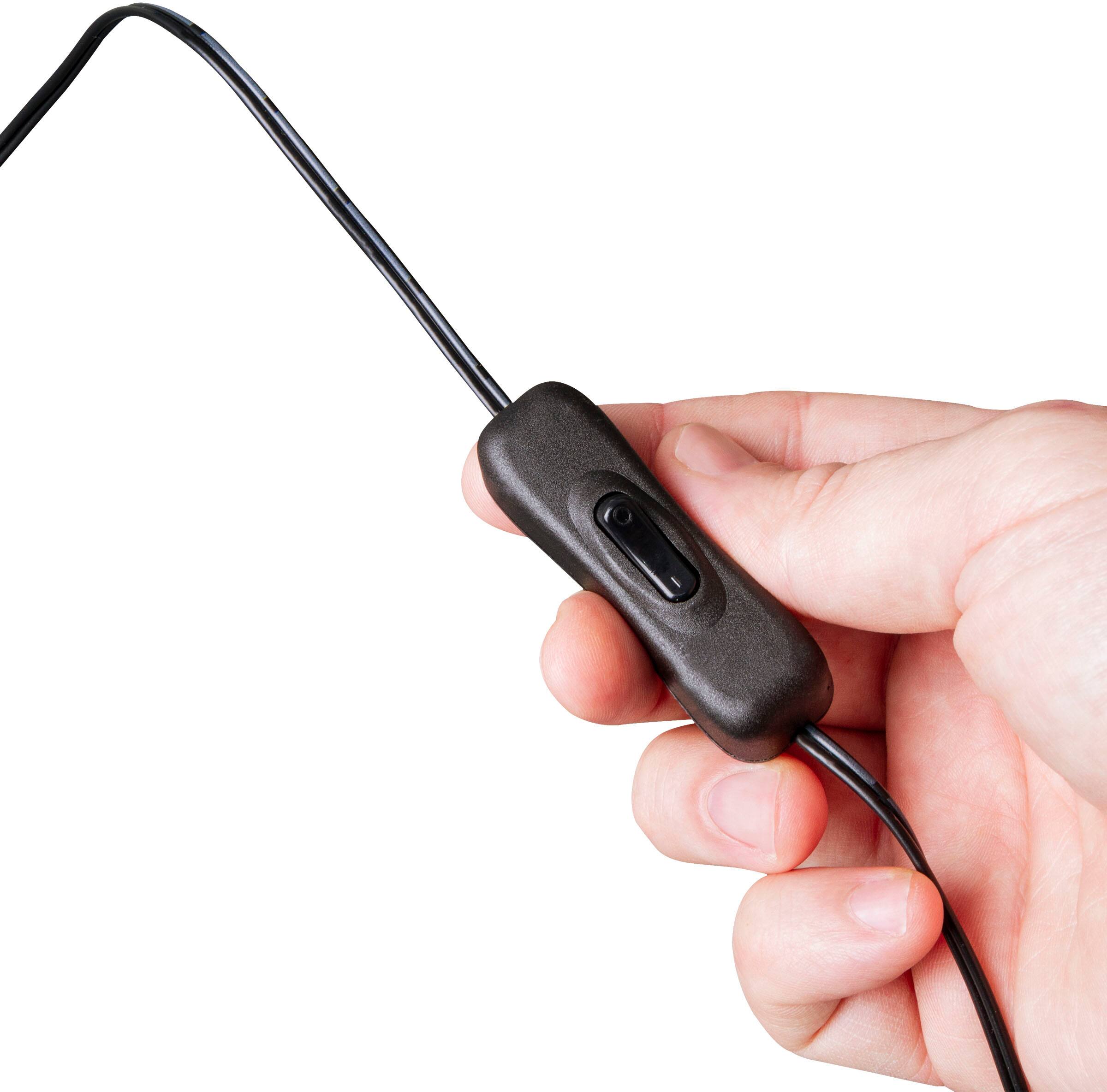 Left. OttLite - Clip-On Flexible LED Lamp - Black.