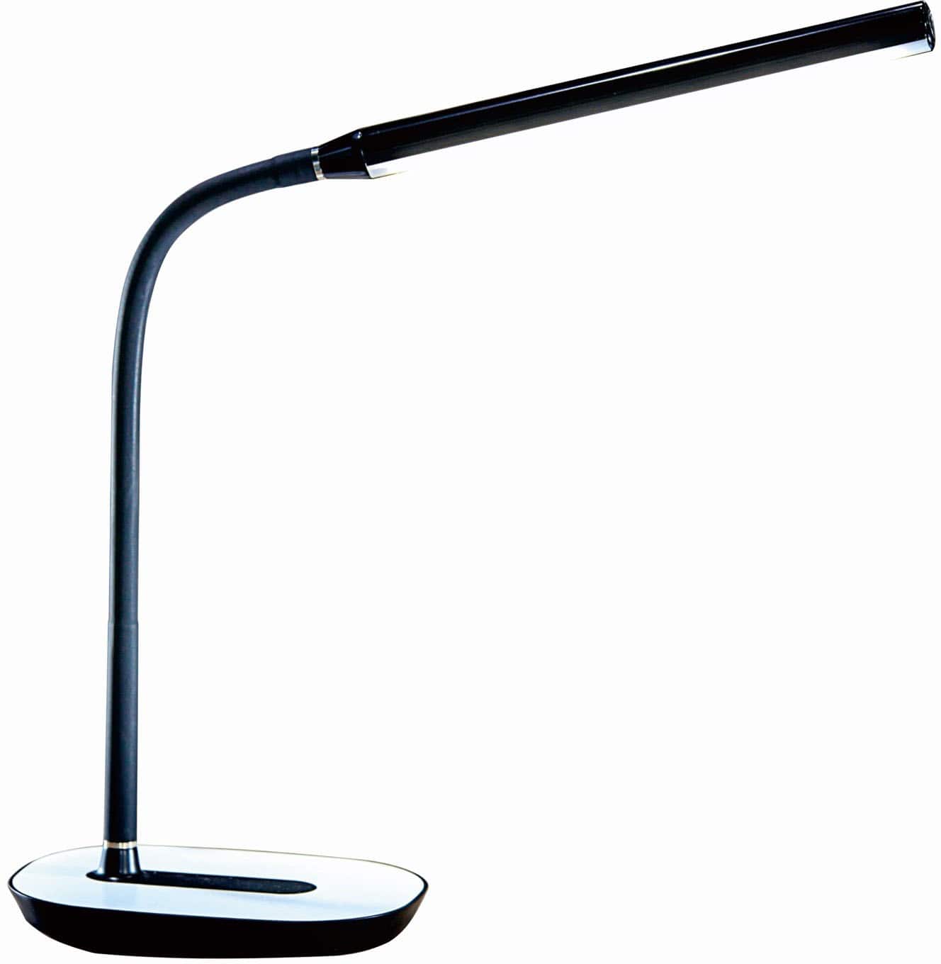 Front. OttLite - Strive LED Desk Lamp with USB Charging - White.