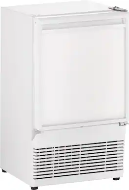 U-Line - 14"W. Freestanding/Built-In 23lb. Daily Produciton Crescent Ice Maker - White