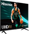 Angle. Hisense - 43" Class A6 Series LED 4K UHD HDR Smart Google TV - Black.