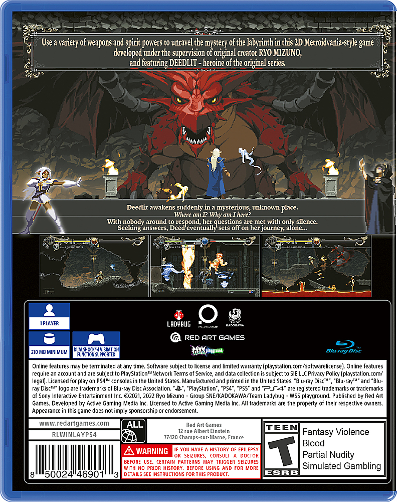Back View: Record of Lodoss War: Deedlit in Wonder Labyrinth - PlayStation 4