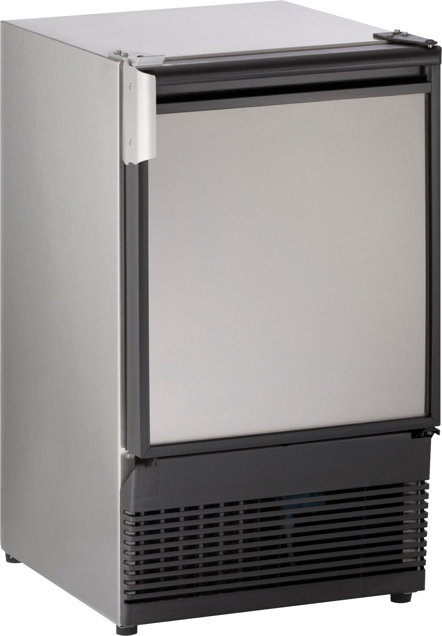 Angle View: U-Line - 15" 55-Lb. Freestanding Icemaker - Stainless Steel