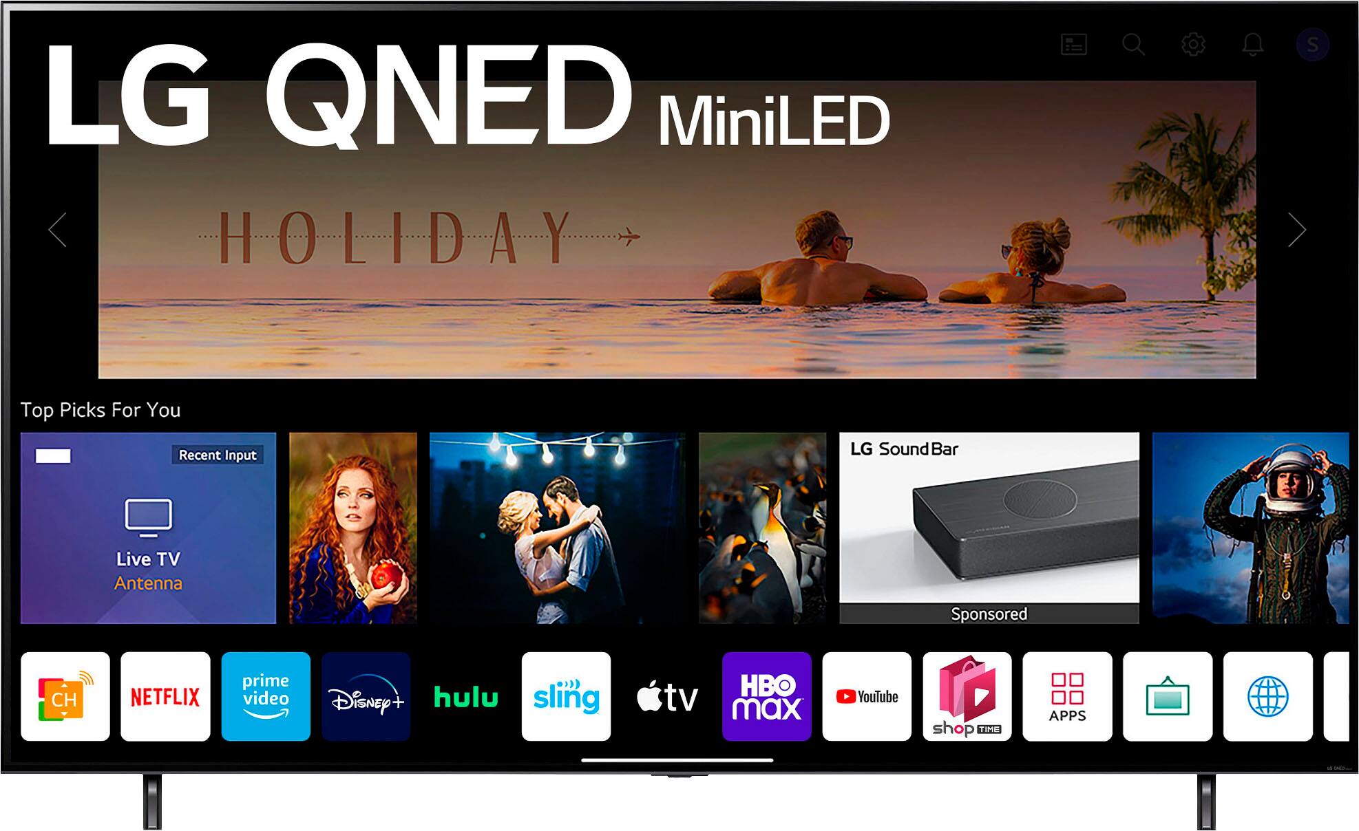 Angle. LG - 86" Class 85 Series QNED Mini-LED 4K UHD Smart webOS TV - Grey.