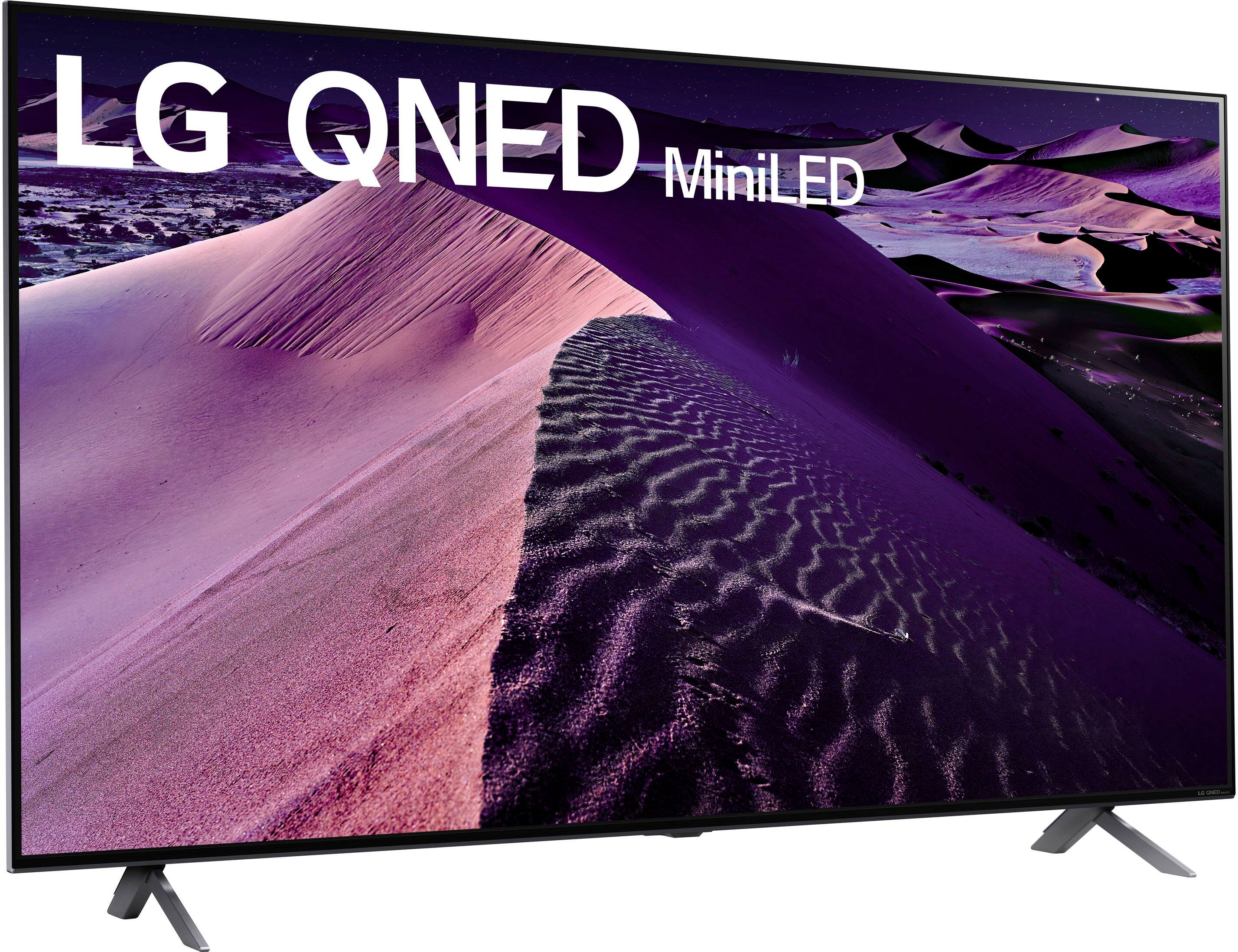 Left. LG - 65" Class 85 Series QNED Mini-LED 4K UHD Smart webOS TV - Dark Grey.