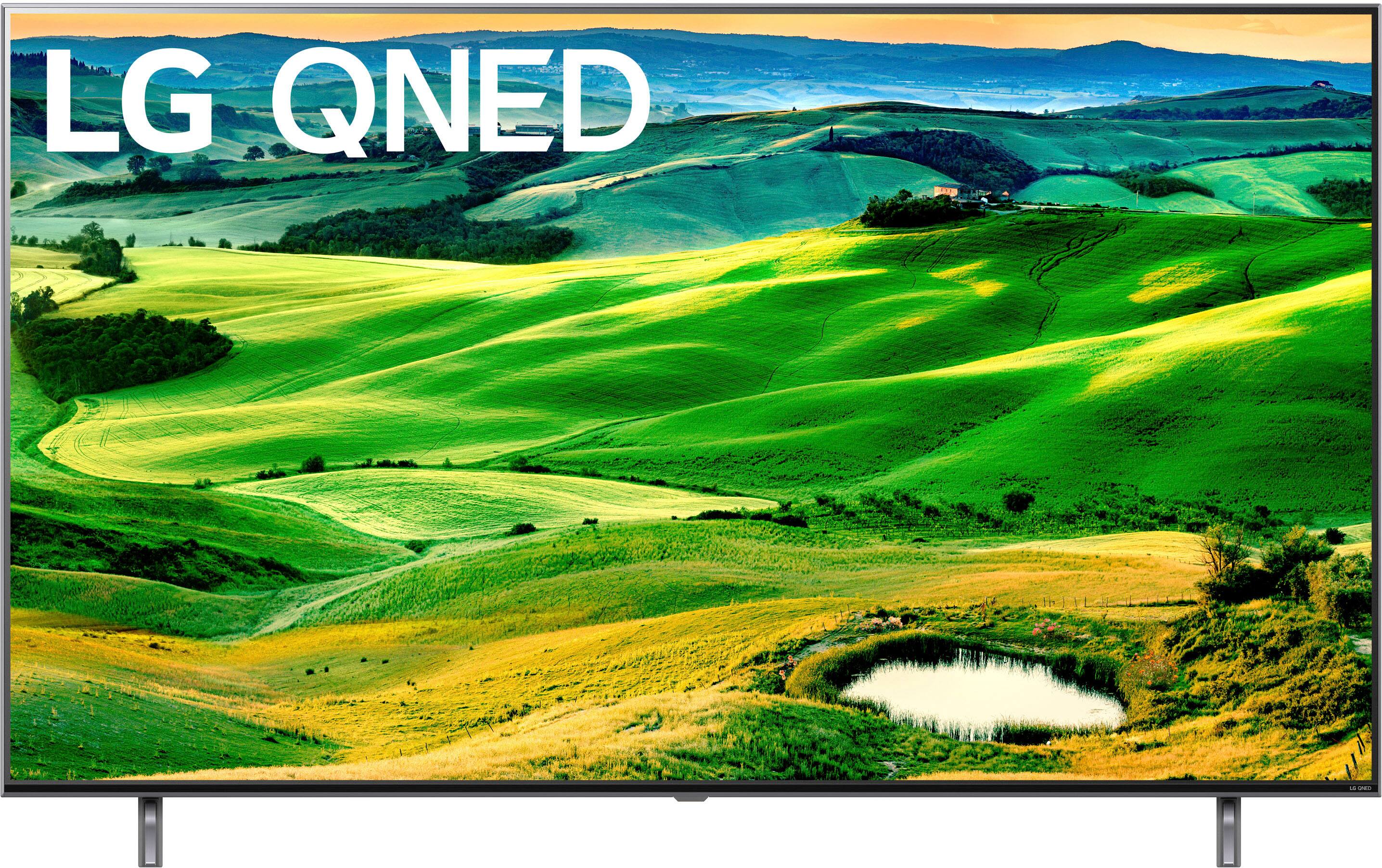 Front. LG - 50" Class 80 Series QNED 4K UHD Smart webOS TV - Black.