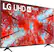 Left. LG - 65” Class UQ9000 Series LED 4K UHD Smart webOS TV - Gray.
