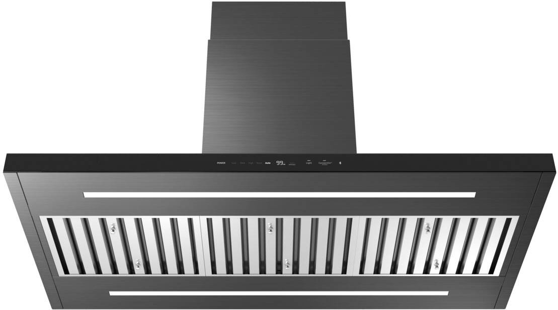 Alt View 11. Dacor - 54" Externally Vented Island Range Hood with AutoConnect™ - Graphite Steel.