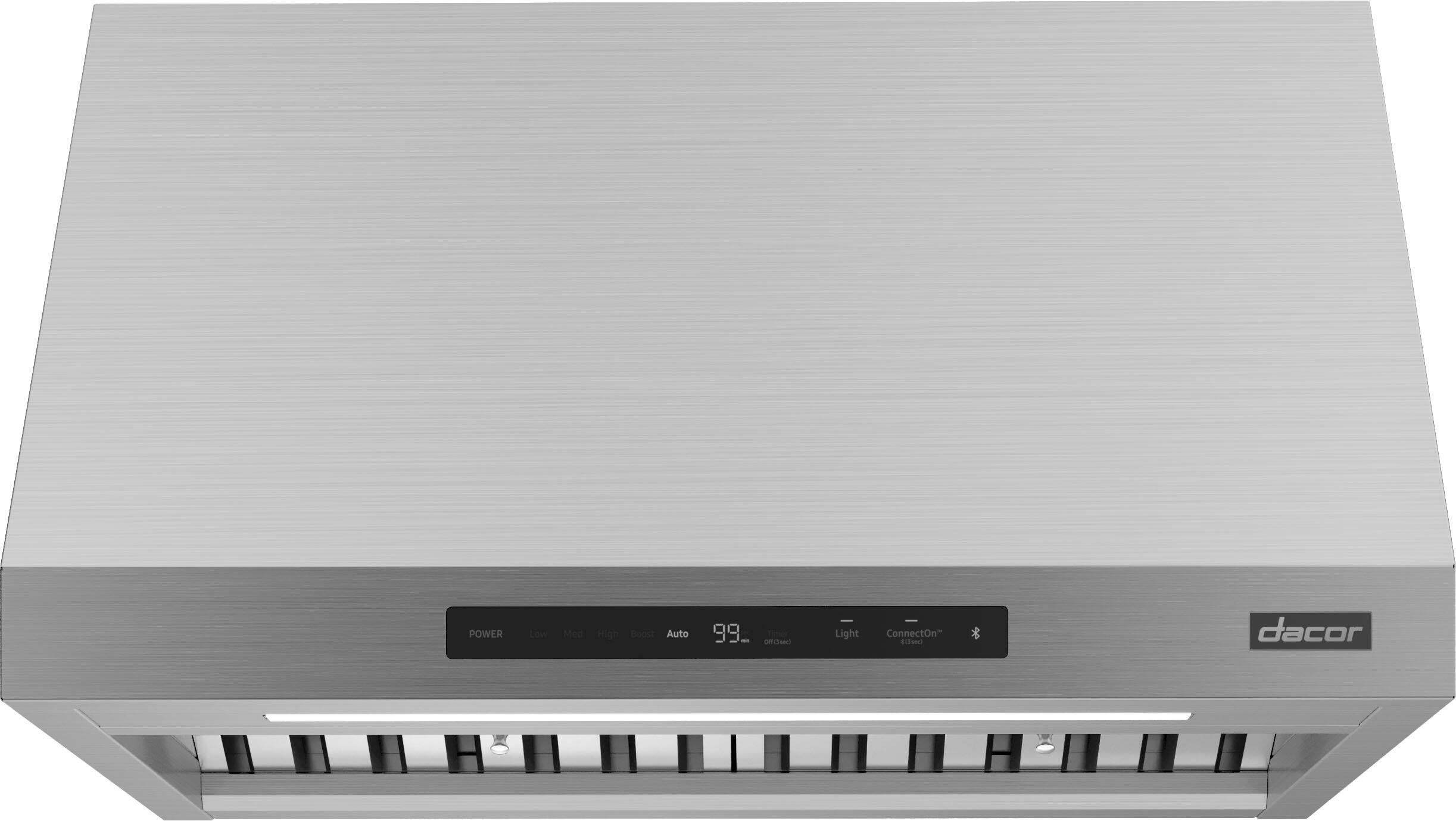 Dacor - 30 inches - Externally Vented - Wall Range Hood - Silver Stainless Steel