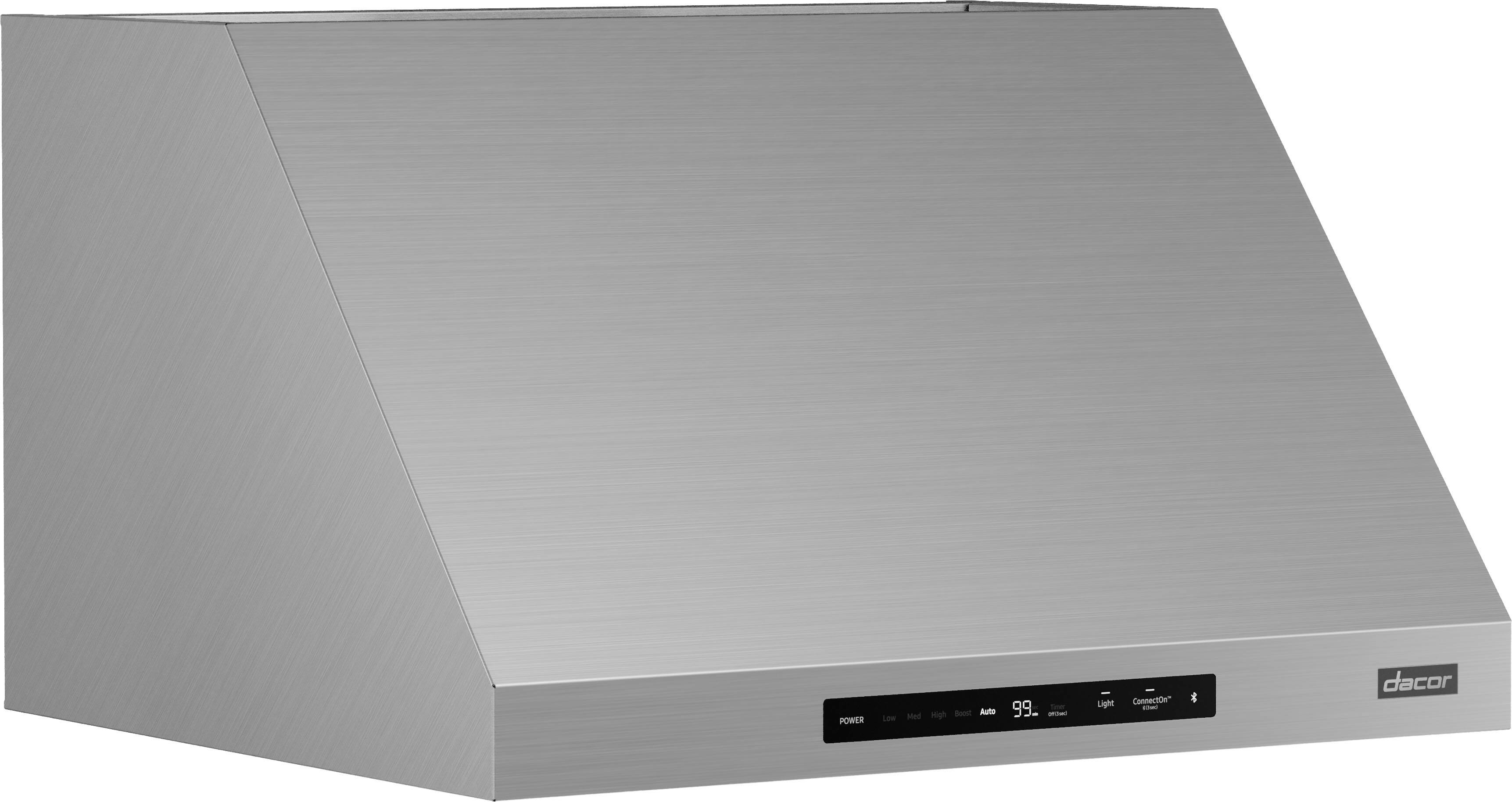 Alt View 11. Dacor - 30" Externally Vented Canopy Range Hood with AutoConnect™ - Silver Stainless Steel.