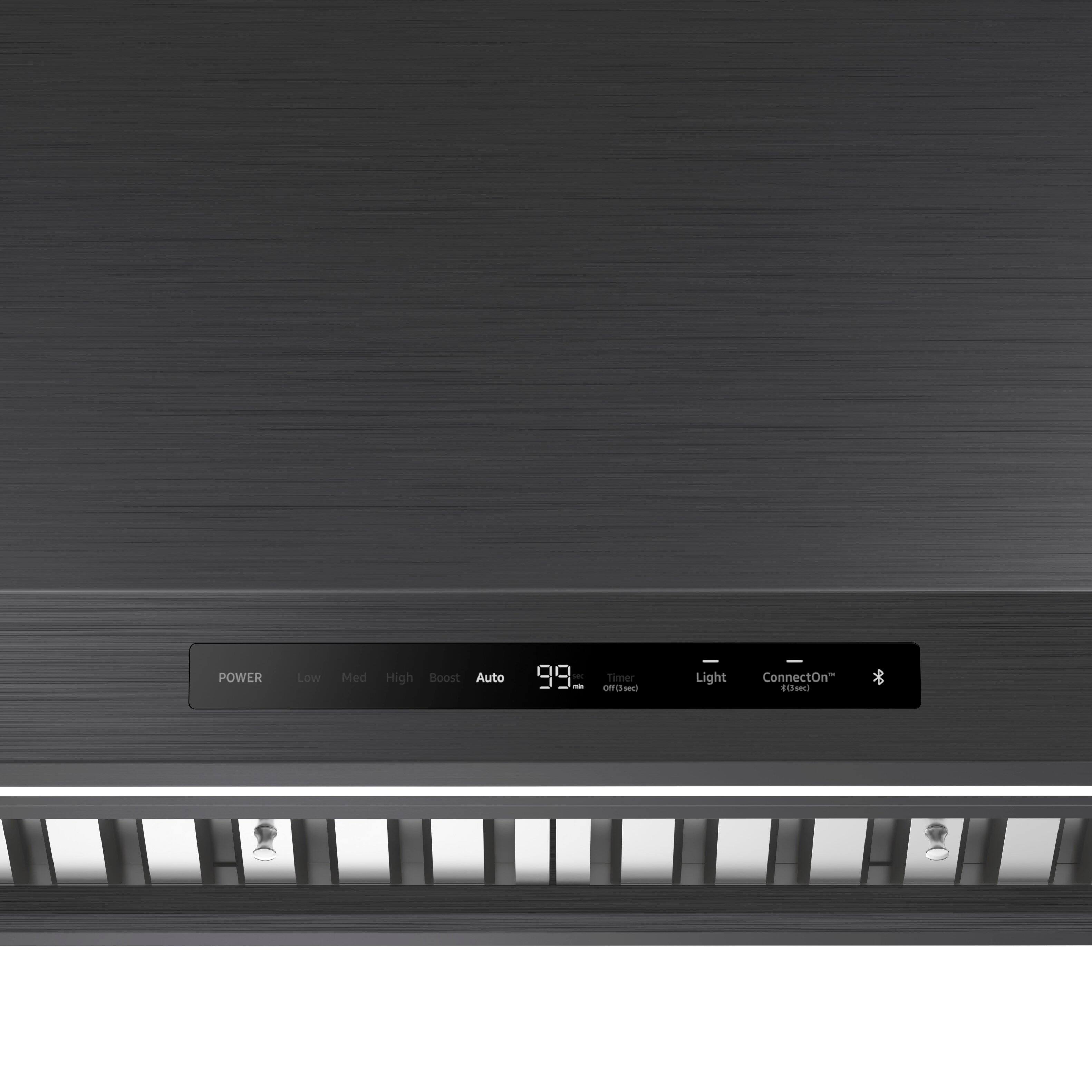 Alt View 13. Dacor - 30" Externally Vented Canopy Range Hood with AutoConnect™ - Graphite Steel.