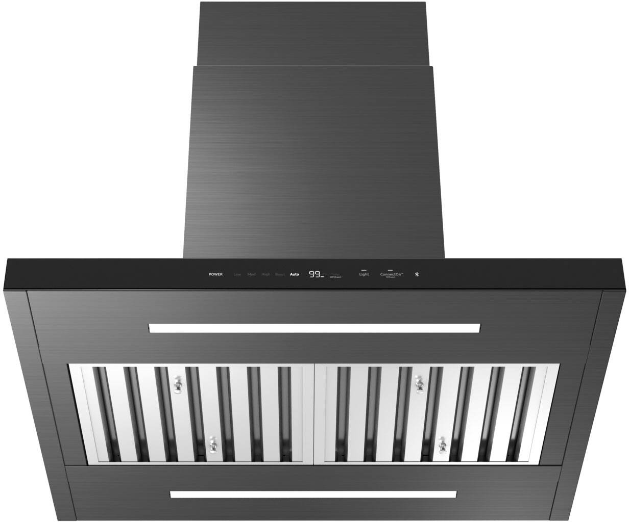 Alt View 11. Dacor - 36" Externally Vented Island Range Hood with AutoConnect™ - Graphite Steel.