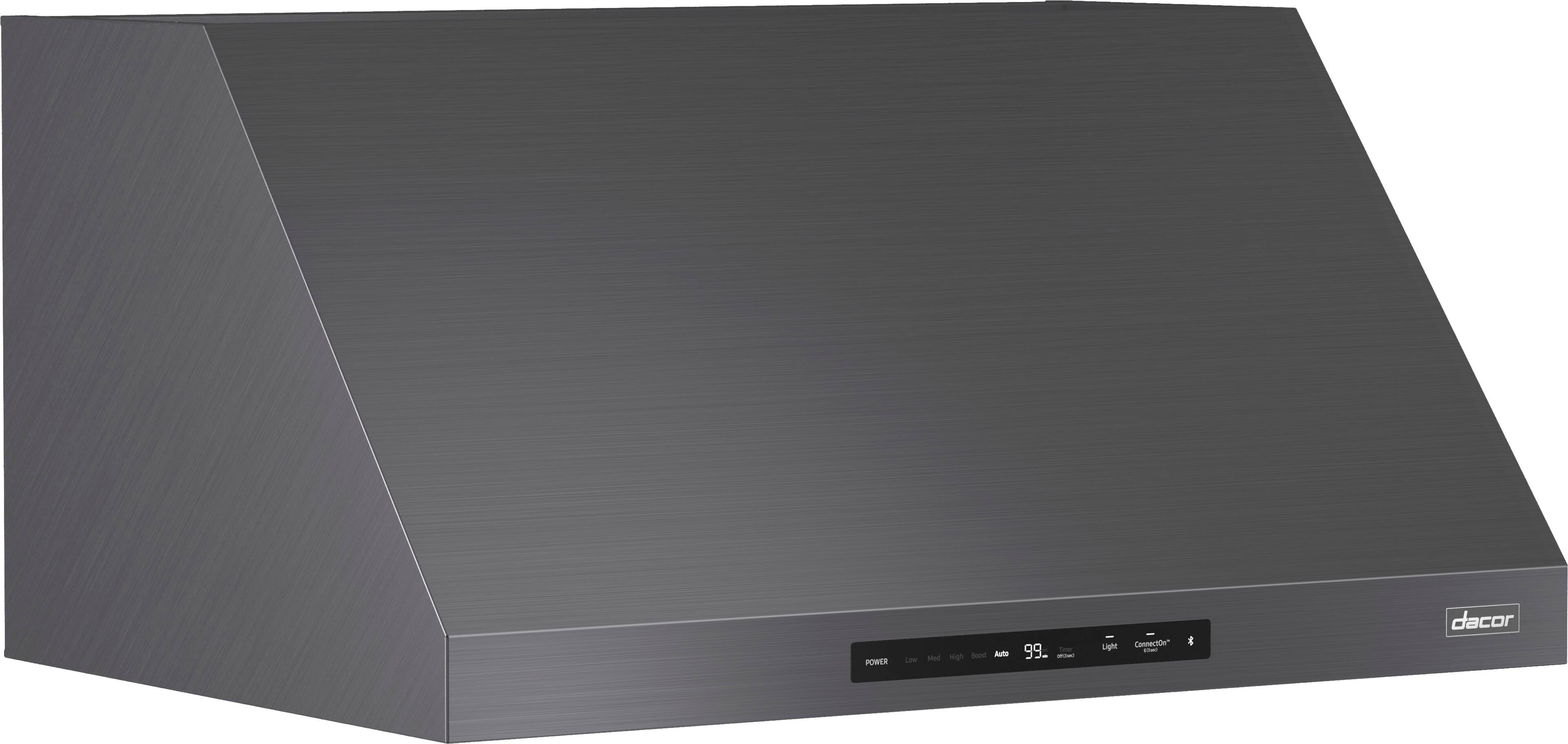 Alt View 11. Dacor - 36" Externally Vented Canopy Range Hood with AutoConnect™ - Graphite Steel.