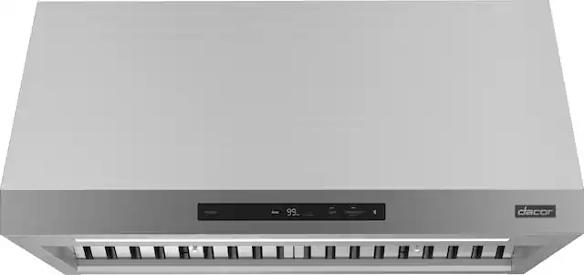 Front. Dacor - 36" Externally Vented Canopy Range Hood with AutoConnect™ - Silver Stainless Steel.