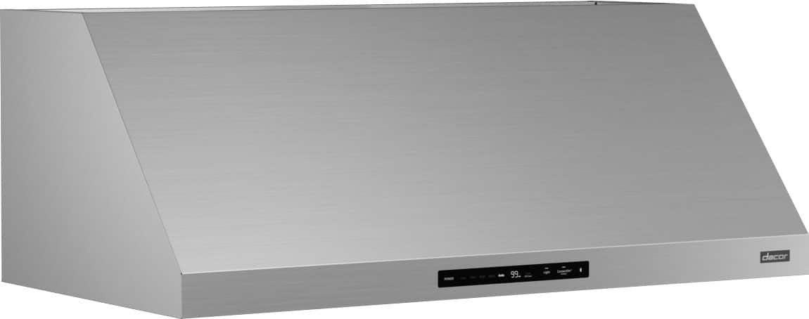 Dacor - 48 inches - Externally Vented - Wall Range Hood - Silver Stainless Steel - Angle_Zoom
