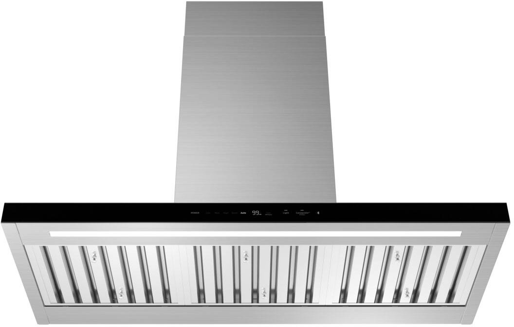 Alt View 11. Dacor - 48" Externally Vented Chimney Range Hood with AutoConnect™ - Silver Stainless Steel.