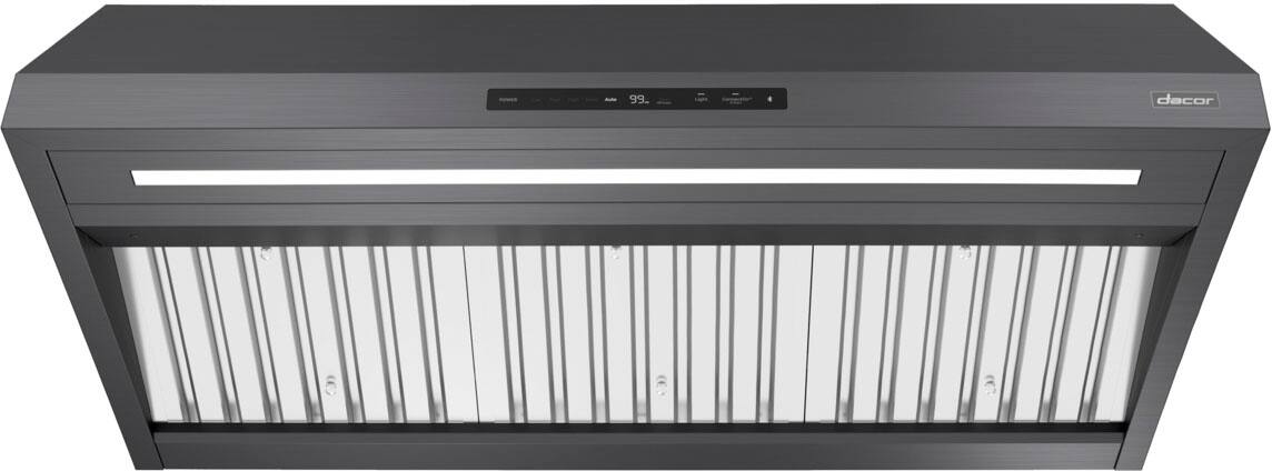 Alt View 11. Dacor - 48" Externally Vented Canopy Range Hood with AutoConnect™ - Graphite Steel.