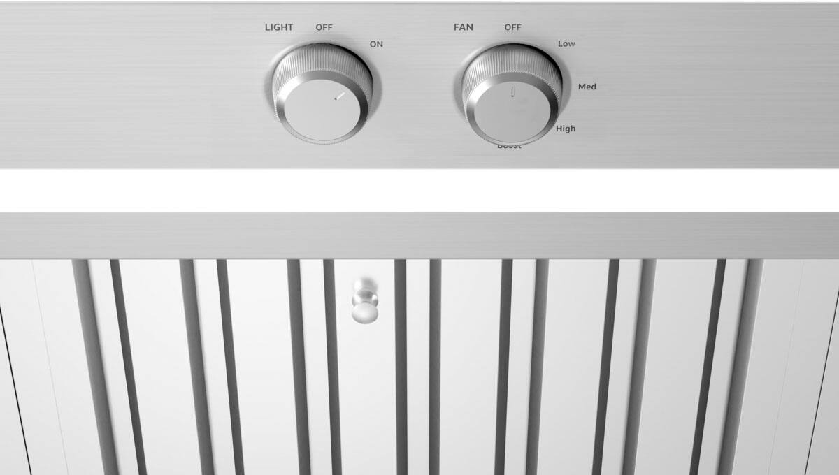 Alt View 11. Dacor - 48" Externally Vented Range Hood Liner with Auto-On Heat Sensors - Silver Stainless.