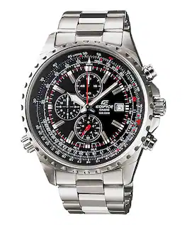 Casio - Men's Edifice Stainless Steel Chronograph Watch - EF-527D-1AV - Silver