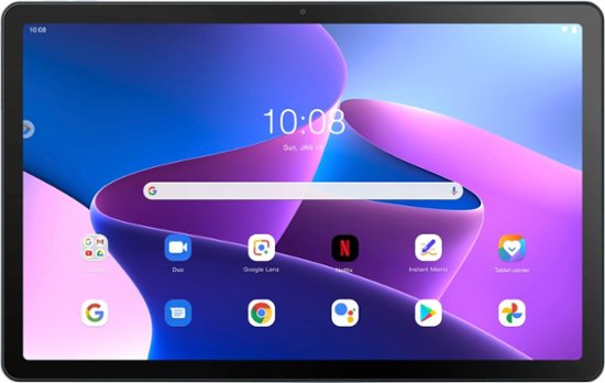 Front Zoom. Lenovo - Tab M10 Plus (3rd Gen) - 10.61" - Tablet - 64GB - Frost Blue.
