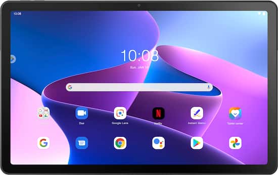 Front Zoom. Lenovo - Tab M10 Plus (3rd Gen) - 10.61" - Tablet - 64GB - Storm Grey.