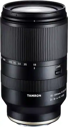 Front. Tamron - 18-300mm f/3.5-6.3 Di III-A VC VXD All-In-One Zoom Lens for Sony E-Mount Cameras.