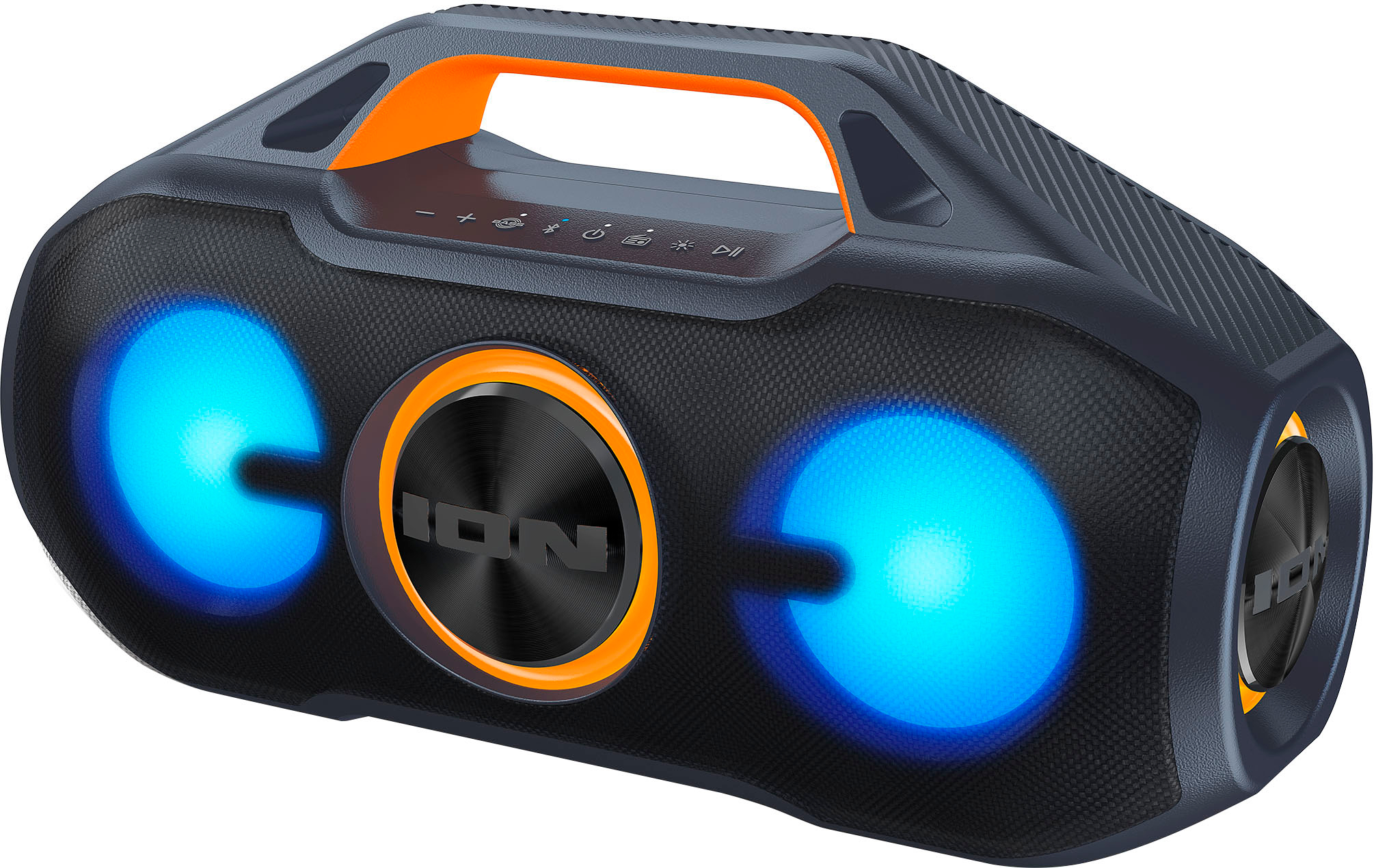 zakdoek Republiek poeder ION Audio AquaSport Max Waterproof 60-Watt Bluetooth Stereo Speaker with  Lights Black AQUASPORTMAXXUS - Best Buy
