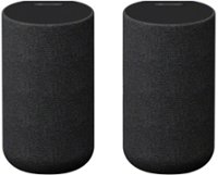 Sony - SA -RS5 Wireless Rear Speakers with Built-in Battery for HT-A7000/HT-A5000/HTA3000 - Black - Front_Zoom