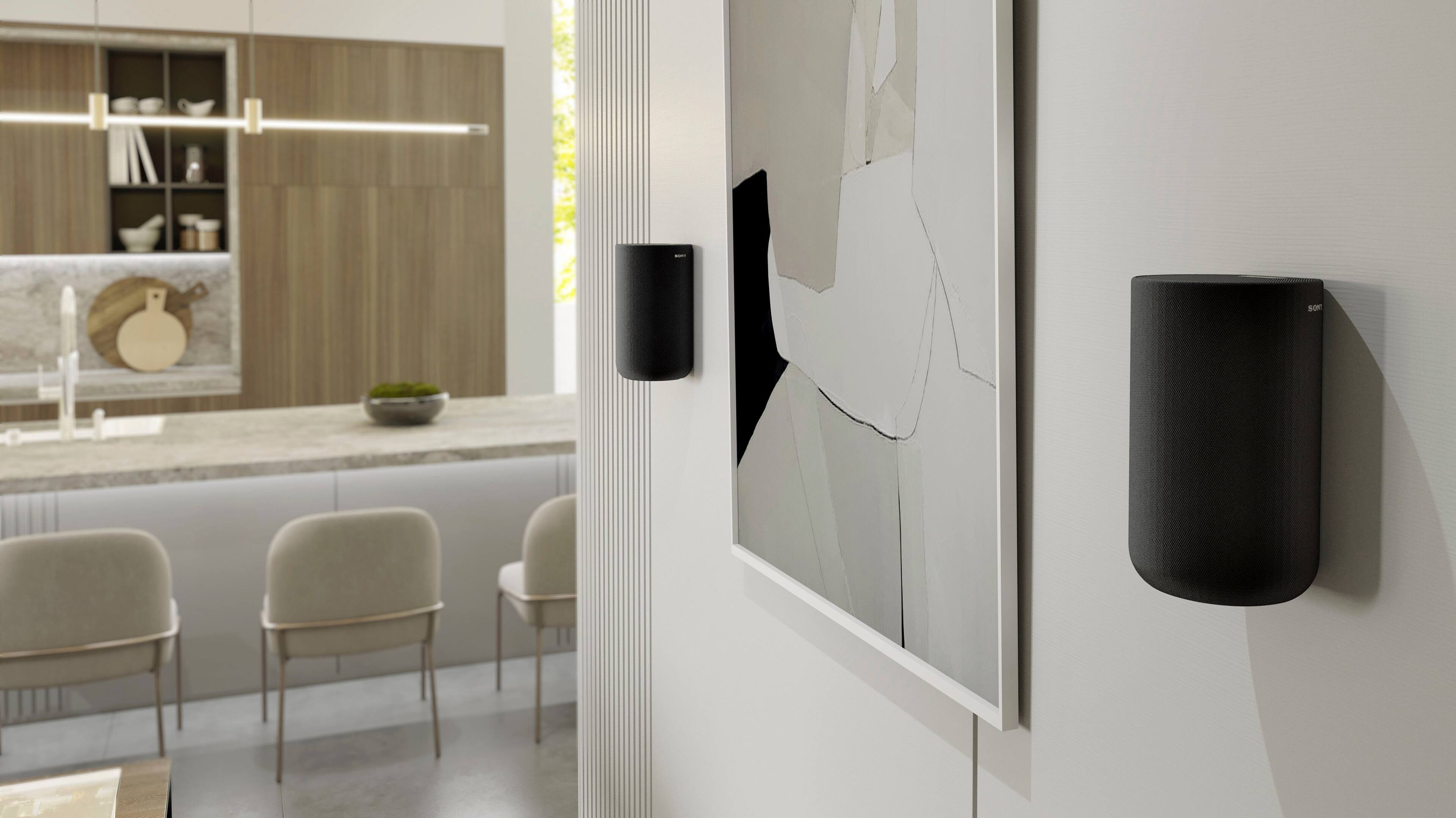 Alt View 18. Sony - SA -RS5 Wireless Rear Speakers with Built-in Battery for HT-A7000/HT-A5000/HTA3000 - Black.