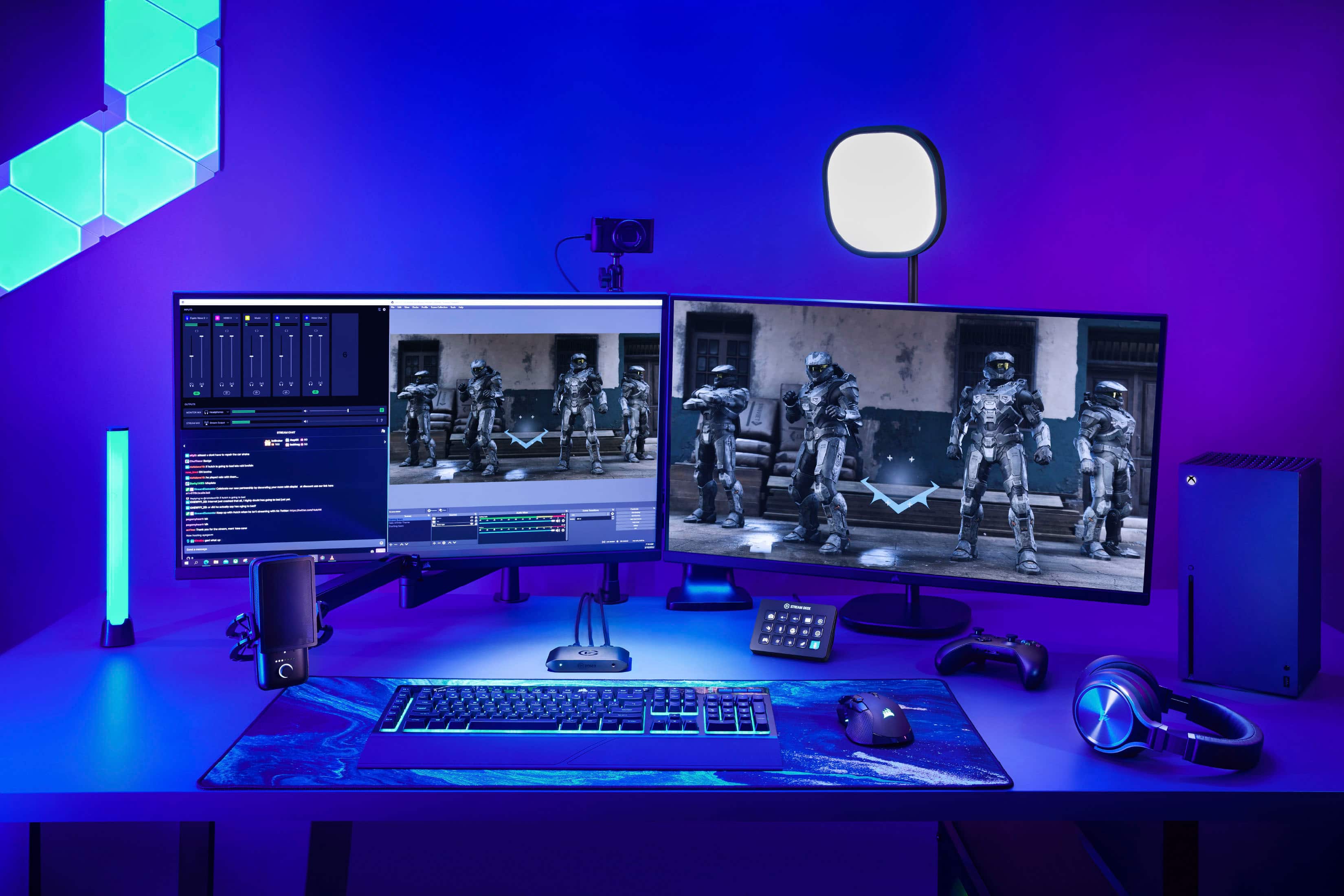 Alt View 11. Elgato - HD60 X 1080p60 HDR10 External Capture Card for PS5, PS4/Pro, Xbox Series X/S, Xbox One X/S, PC, and Mac - Black.