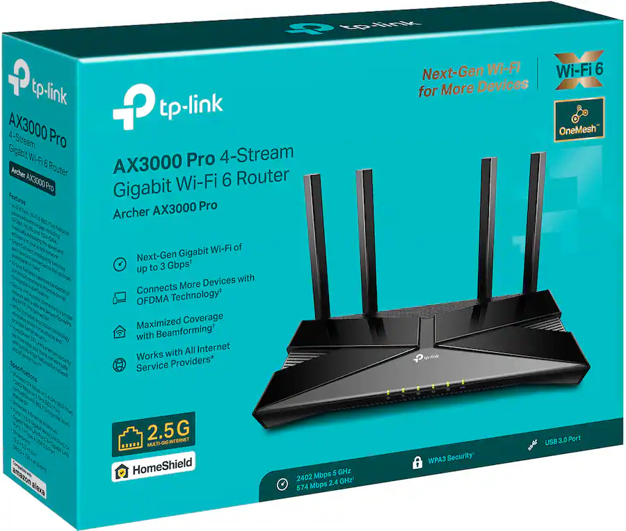 Ax3000 Telkom Router TP Link Archer AX3000 Pro Dual Band Wi Fi 6 Router Black Archer AX3000 ...