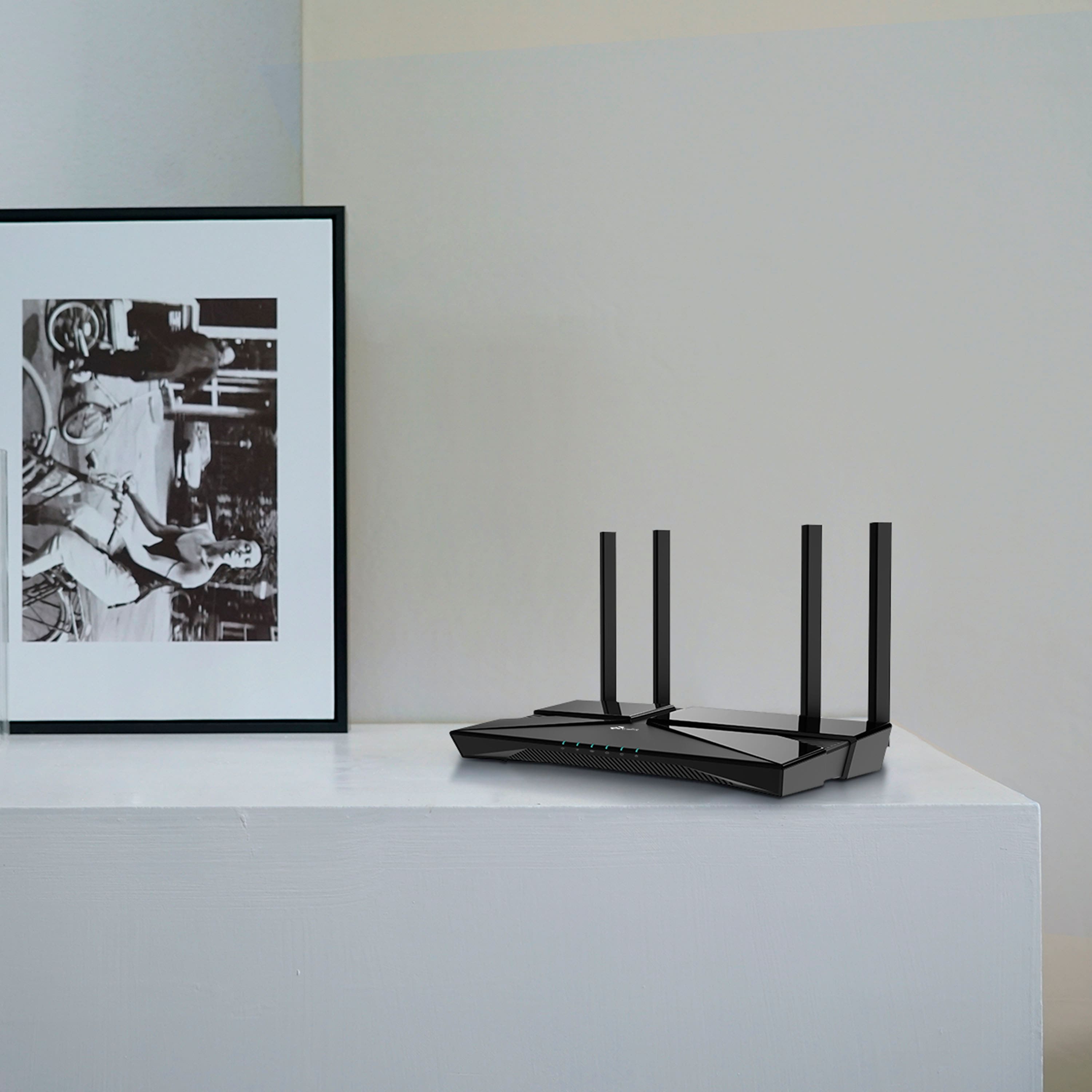 Alt View 18. TP-Link - Archer AX3000 Pro Dual-Band Wi-Fi 6 Router - Black.