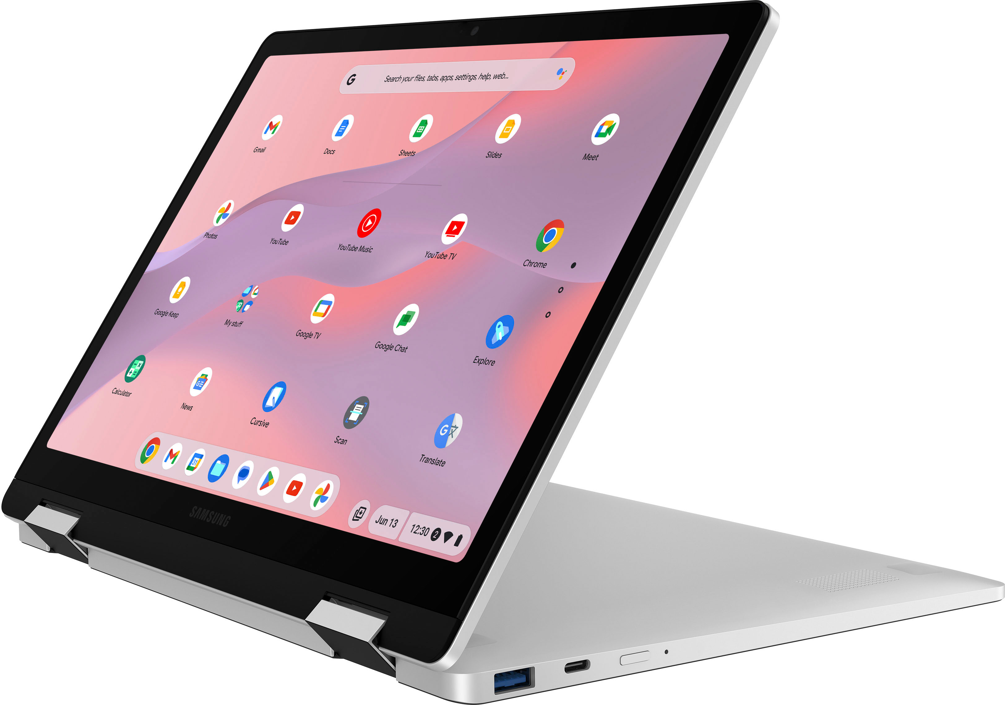Galaxy Chromebook 2 360 LED 2-in-1 Touch Screen Laptop Celeron- 4GB Memory -Intel UHD Graphics- 128GB Silver - Best Buy