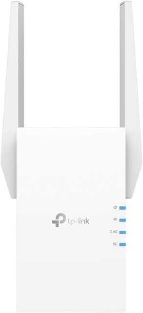 Front Zoom. TP-Link - AX3000 Dual-Band Wi-Fi 6 Range Extender - White.