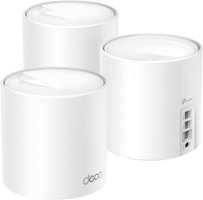 TP-Link - Deco AX4300 Pro Dual-Band Wi-Fi 6 Mesh Wi-Fi System (3-Pack), Multi-Gig with 2.5 Gbps Port - White - Front_Zoom