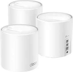 TP-Link - Deco AX4300 Pro Dual-Band Wi-Fi 6 Mesh Wi-Fi System (3-Pack) - White - Front_Zoom