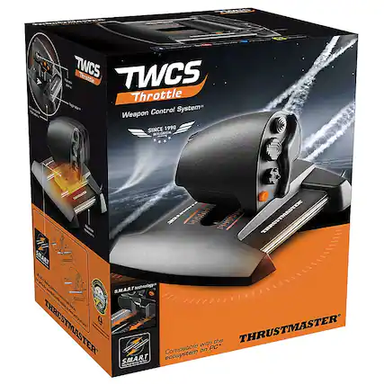Front. Thrustmaster - TWCS Throttle for PC - Black.