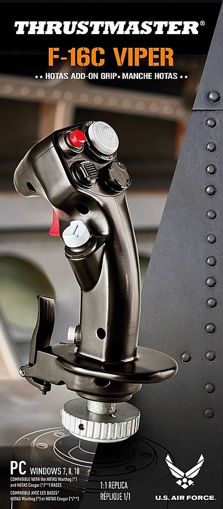 Alt View 16. Thrustmaster - F-16C Viper HOTAS Add-On Grip for PC - Black.