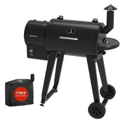 Z GRILLS - 450A3 Wood Pellet Grill and Smoker - Black - Angle_Zoom