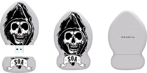 Front Standard. Tribeca - Sons of Anarchy Reaper 8GB USB 2.0 Flash Drive - Gray.